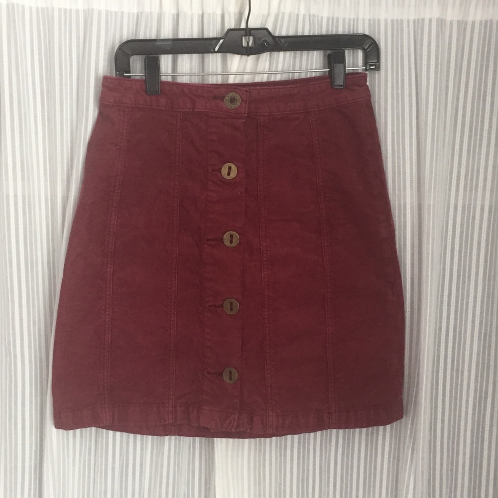 Anthropologie Corduroy Skirt